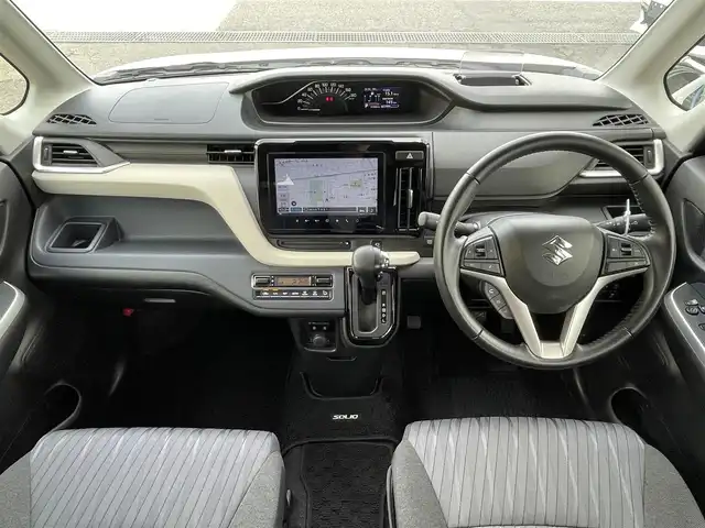 スズキ ソリオ HV MZ 東京都 2021(令3)年 4.1万km ピュアホワイトP 純正９型ナビ　/ＴＶ　/Ｂｌｕｅｔｏｏｔｈ　/ＥＴＣ　/前後ドラレコ　/両側電動スライド　/追従クルーズコントロール　/シートヒーター　/コーナーセンサー　/ヘッドアップディスプレイ　/サーキュレーター