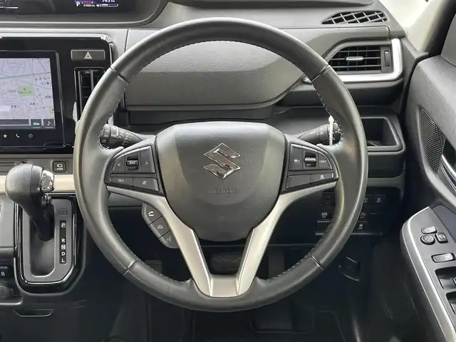 スズキ ソリオ HV MZ 東京都 2021(令3)年 4.1万km ピュアホワイトP 純正９型ナビ　/ＴＶ　/Ｂｌｕｅｔｏｏｔｈ　/ＥＴＣ　/前後ドラレコ　/両側電動スライド　/追従クルーズコントロール　/シートヒーター　/コーナーセンサー　/ヘッドアップディスプレイ　/サーキュレーター