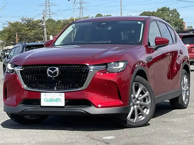 マツダ ＣＸ－６０ XD Lパッケージ 道央・札幌 2023(令5)年 0.2万km ソウルレッドクリスタルM ４WD/BOSEサウンドシステム/純正メーカーナビ/AM/FM/BT/フルセグ/衝突被害軽減ブレーキ/横滑り防止装置/レーダークルーズコントロール/ダウンヒルアシストコントロール/レーンキープアシスト/クリアランスソナー/ブラインドスポットモニター/全方位カメラ/ビルトインETC/アイドリングストップ/Mi-DRIVE/パワーバックドア/前席パワーシート/D席メモリーシート/全席シートヒーター/レザーシート/革巻きステアリング/ステアリングリモコン/パドルシフト/ハンドルヒーター/AC100V/置くだけ充電/電動パーキング/オートブレーキホールド/プッシュスタート/スマートキー/LEDヘッドライト/オートライト/オートハイビーム/電動格納ミラー/ウィンカーミラー/純正フロアマット/ドアバイザー/スペアキー