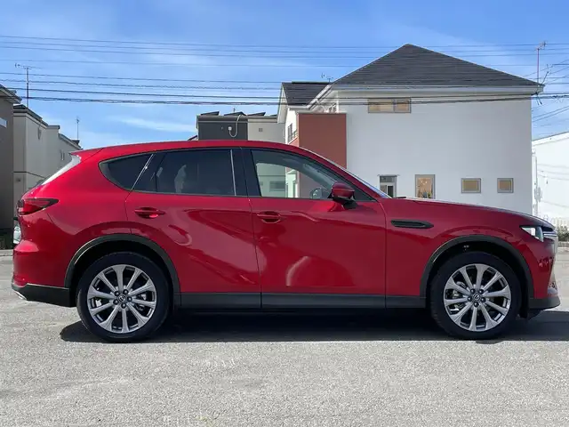 マツダ ＣＸ－６０ XD Lパッケージ 道央・札幌 2023(令5)年 0.2万km ソウルレッドクリスタルM ４WD/BOSEサウンドシステム/純正メーカーナビ/AM/FM/BT/フルセグ/衝突被害軽減ブレーキ/横滑り防止装置/レーダークルーズコントロール/ダウンヒルアシストコントロール/レーンキープアシスト/クリアランスソナー/ブラインドスポットモニター/全方位カメラ/ビルトインETC/アイドリングストップ/Mi-DRIVE/パワーバックドア/前席パワーシート/D席メモリーシート/全席シートヒーター/レザーシート/革巻きステアリング/ステアリングリモコン/パドルシフト/ハンドルヒーター/AC100V/置くだけ充電/電動パーキング/オートブレーキホールド/プッシュスタート/スマートキー/LEDヘッドライト/オートライト/オートハイビーム/電動格納ミラー/ウィンカーミラー/純正フロアマット/ドアバイザー/スペアキー