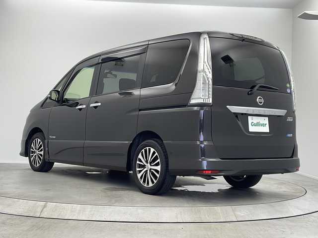 日産 セレナ HWS S HV Vセレ +Sefty 大阪府 2015(平27)年 4.3万km タイガーアイブラウン 純正8インチナビ/AM/FM/CD/DVD/BT/AUX/SD/ワンセグTV/カロッツェリア後席フリップダウンモニター/バックカメラ/両側パワースライドドア/クルーズコントロール/オートエアコン/後席エアコン/純正フロアマット/純正16インチアルミホイール/LEDヘッドライト/フォグランプ/スマートキー/スペアキ―