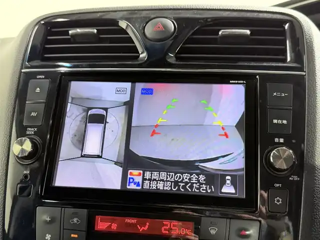 日産 セレナ HWS S HV Vセレ +SeftyⅡ 大阪府 2016(平28)年 7.4万km ダイヤモンドブラック 全方位カメラ　後席モニター　純正ナビＴＶ　クルコン　両側パワスラ　衝突軽減　ＥＴＣ　ドラレコ　レーンアシスト　クリアランスソナー　ＬＥＤヘッドライト　オートライト　スマートキー　プッシュスタート