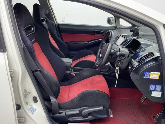 ホンダ シビック タイプR 栃木県 2010(平22)年 10.2万km チャンピオンシップホワイト 社外メモリ7インチナビ/ 【AM/FM/CD/DVD/USB/BT】/フルセグTV/フォグランプ/HIDヘッドライト/純正セミバケットシート/純正フロアマット/電動格納ミラー/取扱説明書/新車時保証書/スペアキー１本