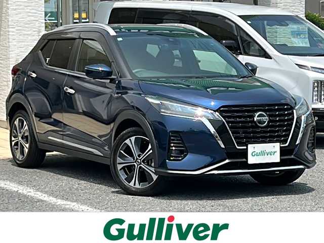 日産 キックス X 千葉県 2020(令2)年 0.7万km ダークブルー 9型ナビMM319D-L 全方位カメラ プロパイロット シートヒーター ドラレコ ETC  LDW エマブレ USB スマートルームミラー フルセグ 前後ソナー LEDライト オートライト VDC