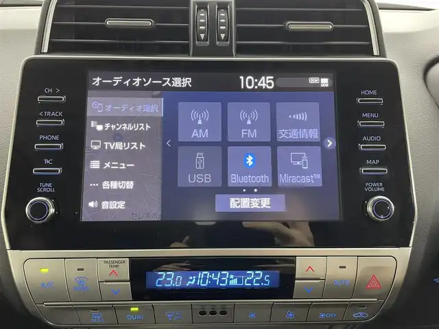 トヨタ ランドクルーザー プラド TX Lパッケージ ブラックED 埼玉県 2023(令5)年 0.7万km ホワイトパールクリスタルシャイン サンルーフ　純正９型ナビ　全方位カメラ　シートヒーター　エアシート　ＬＥＤヘッドライト　ＢＳＭ　ＥＴＣ　フルセグ　追従走行　ＭＴモード付ＡＴ　電動格納サードシート　ルーフレール　オートハイビーム