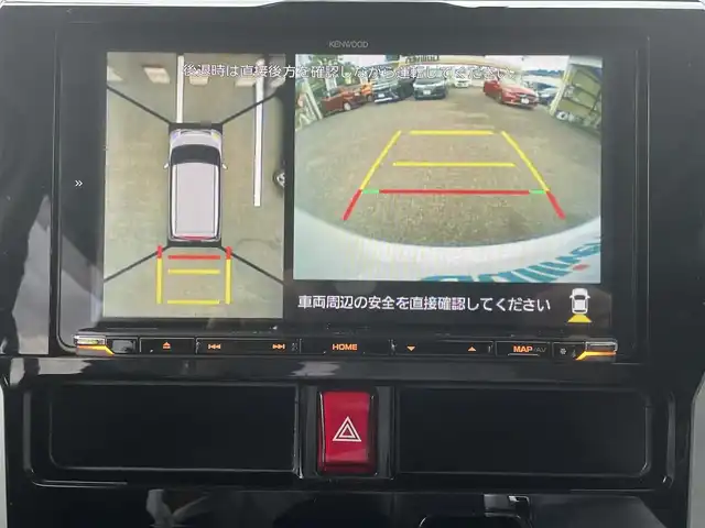 トヨタ ルーミー カスタムG－T 神奈川県 2022(令4)年 2.5万km パールホワイトⅢ ワンオーナー/社外９インチSDナビ・フルセグ・DVD・CD・SD・MSV・USB・Bluetoorh/アラウンドビューカメラ/ビルトインETC/革巻きステアリング/ステアリングリモコン/クルーズコントロール/社外ミラー型ドライブレコーダー/オートホールドメモリー機能/スマートアシスト/前席シートヒーター/シートバックテーブル（運転席・助手席背面）/純正１５インチアルミ/フロアマット/ドアバイザー/新車時保証書/取扱説明書/スマートキー×2