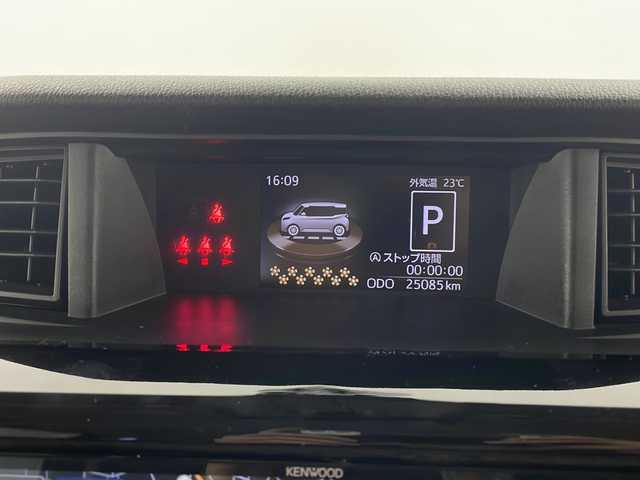 トヨタ ルーミー カスタムG－T 栃木県 2022(令4)年 2.5万km パールホワイトⅢ ワンオーナー/社外９インチSDナビ・フルセグ・DVD・CD・SD・MSV・USB・Bluetoorh/アラウンドビューカメラ/ビルトインETC/革巻きステアリング/ステアリングリモコン/クルーズコントロール/社外ミラー型ドライブレコーダー/オートホールドメモリー機能/スマートアシスト/前席シートヒーター/シートバックテーブル（運転席・助手席背面）/純正１５インチアルミ/フロアマット/ドアバイザー/新車時保証書/取扱説明書/スマートキー×2