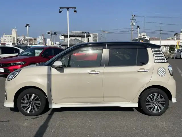 トヨタ パッソ モーダ　Gパッケージ 長崎県 2016(平28)年 6.9万km ブラックマイカメタリック/パウダリーベージュメタリック 2トーン 純正SDナビ/CD/DVD/BT/フルセグTV/バックカメラ/衝突被害軽減システム/革調シートカバー/純正エアロ/ドライブレコーダー/LEDヘッドライト/LEDフォグライト/オートライト/ETC