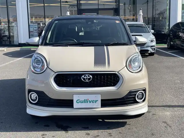 トヨタ パッソ モーダ　Gパッケージ 長崎県 2016(平28)年 6.9万km ブラックマイカメタリック/パウダリーベージュメタリック 2トーン 純正SDナビ/CD/DVD/BT/フルセグTV/バックカメラ/衝突被害軽減システム/革調シートカバー/純正エアロ/ドライブレコーダー/LEDヘッドライト/LEDフォグライト/オートライト/ETC