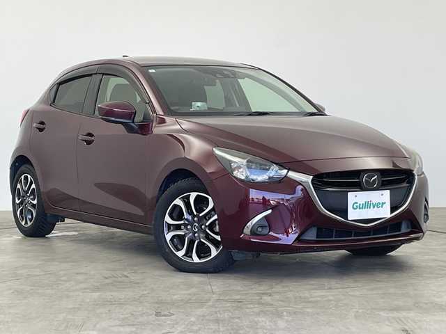 マツダ デミオ XD ツーリング 群馬県 2017(平29)年 4.5万km ディープクリムゾンマイカ 純正ナビ　バックカメラ　純正ドライブレコーダー　純正ＥＴＣ２．０　ＢＳＭ　オートライト　レーンキープアシスト　純正アルミホイール　純正フロアマット　シートヒーター　衝突被害軽減システム　禁煙車