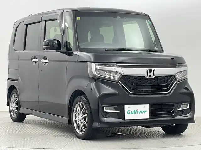 ホンダ Ｎ ＢＯＸ カスタム G L ホンダセンシング 新潟県 2020(令2)年 2.5万km クリスタルブラックパール ホンダセンシング/　・衝突被害軽減システム/　・アダプティブクルーズコントロール/　・レーンキープアシスト/　・オートハイビーム/純正ナビ/　（フルセグTV/BT/CD/DVD/AM/FM/USB）/バックカメラ/両側パワースライドドア/LEDオートライト/社外14インチアルミホイール/ステアリングスイッチ/アイドリングストップ/USBポート/スマートキー/ETC