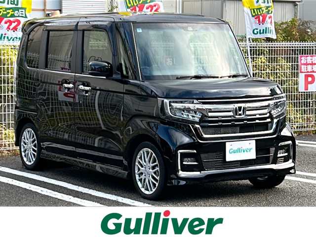 ホンダ Ｎ ＢＯＸ カスタム L ターボ 兵庫県 2021(令3)年 3.1万km クリスタルブラックパール ワンオーナー/ターボ/ホンダセンシング/アダプティブクルーズ/純正ナビ/バックカメラ/ETC/両側パワースライドドア/パーキングセンサー/パドルシフト/LEDヘッドランプ/LEDフロントフォグランプ/ロールサンシェイド（後席）/シートバックテーブル（運転席/助手席）/スペアキー/保証書/取扱説明書/合皮ハーフレザーシート/シートヒーター（D席N席）/純正15インチAW