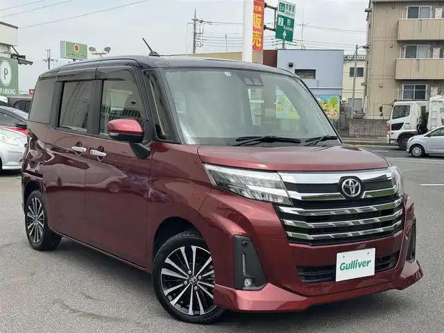 トヨタ ルーミー カスタムG－T 千葉県 2021(令3)年 3.1万km ブラックマイカメタリック/ファイアークォーツレッドメタリック 純正ＳＤナビ/フルセグ/両側電動スライドドア/衝突被害軽減ブレーキ/禁煙車/バックカメラ/コーナーセンサー/ターボ/２トーン/ＬＥＤヘッド/レーダークルーズ/スマートキー/純正アルミ/ウィンカーミラー/電動格納ミラー/アイドリングストップ/ビルドインETC/プッシュスタート