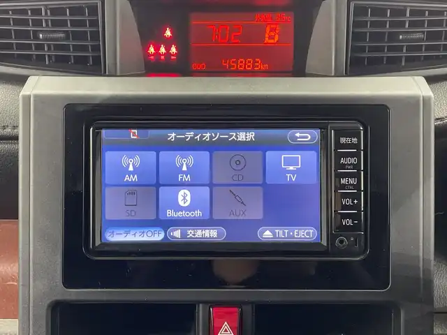 トヨタ タンク X 栃木県 2017(平29)年 4.6万km ファインブルーマイカメタリック メモリーナビ/（ＣＤ/Bluetooth/ワンセグTV)/片側パワースライド/シートヒーター/オートライト/横滑り防止装置/スマートキー/プッシュスタート/アイドリングストップ/電動格納ミラー/社外フロアマット