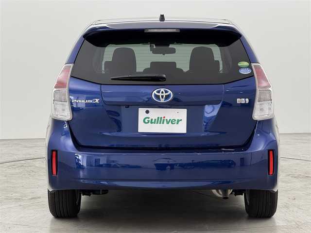 トヨタ プリウス α G 福岡県 2018(平30)年 3.9万km ダークブルーマイカ パノラマルーフ　/純正ナビ（フルセグＴＶ）　/バックカメラ　/ビルトインＥＴＣ２．０　/前方ドライブレコーダー　/レーダークルーズコントロール　/衝突軽減ブレーキ　/レーンキープ　/ハーフレザー　/パワーシート　/ステアリングリモコン