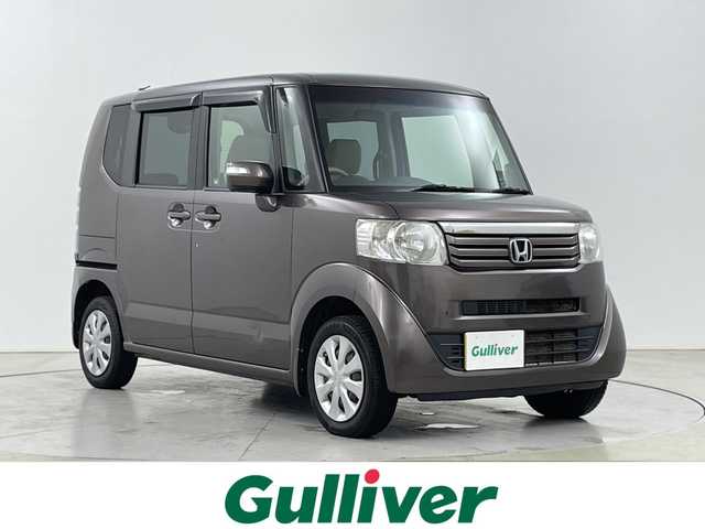 ホンダ Ｎ ＢＯＸ G Lパッケージ 道央・札幌 2013(平25)年 14.8万km プレミアムブロンズパール ・4WD/・社外SDナビ/・フルセグTV/BT/CB/DVD）/・片側パワースライドドア/・横滑り防止機能/・ミラーヒーター/・