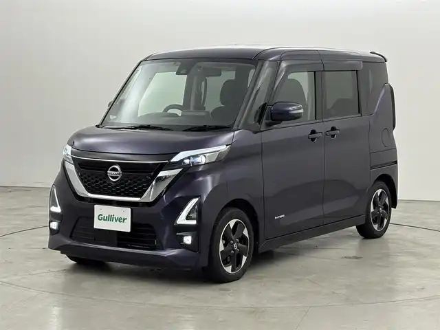 日産 ルークス HWS X プロパイロットED 福岡県 2021(令3)年 1.4万km アメジストパープル ワンオーナー　/純正９型ナビ／フルセグＴＶ　/全方位カメラ　/ＥＴＣ　/前後ドラレコ　/プロパイロット　/コーナーセンサー　/エマージェンシーブレーキ　/レーンキープ　/両側電動スライドドア　/純正１４インチＡＷ　ＬＥＤ