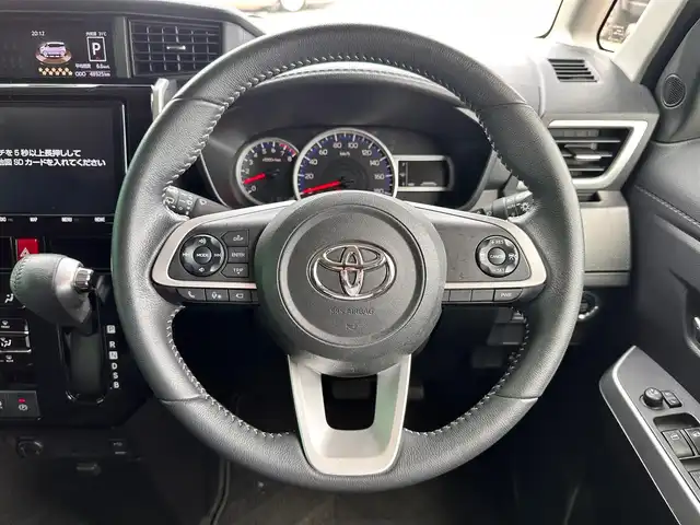 トヨタ ルーミー カスタムG 宮城県 2021(令3)年 4.9万km ブラックマイカメタリック パラノミックビュー対応ナビレディパッケージ/・パノラミックビューモニター/・ステアリングスイッチ/＝＝＝/スマートアシスト/・衝突回避支援ブレーキ機能/・車線逸脱警報機能/・ブレーキ制御付誤発進抑制機能/・アダプティブドライビングビーム/・アダプティブクルーズコントロール/・衝突警報機能/・ふらつき警報/・サイドビューランプ/・コーナーセンサー/・路側逸脱警報/・標識認識機能/コーナーセンサー/純正ナビ/・CD/DVD/・Bluetooth/・フルセグTV/ビルトインETC/ドライブレコーダー/ウェルカムパワースライドドア（運転席側/助手席側）/革巻きステアリング/LEDヘッドランプ/フォグランプ/オートライト/スマートキー＆プッシュスタート/電動格納ミラー/純正14インチAW/Wエアバッグ