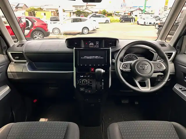 トヨタ ルーミー カスタムG 宮城県 2021(令3)年 4.9万km ブラックマイカメタリック パラノミックビュー対応ナビレディパッケージ/・パノラミックビューモニター/・ステアリングスイッチ/＝＝＝/スマートアシスト/・衝突回避支援ブレーキ機能/・車線逸脱警報機能/・ブレーキ制御付誤発進抑制機能/・アダプティブドライビングビーム/・アダプティブクルーズコントロール/・衝突警報機能/・ふらつき警報/・サイドビューランプ/・コーナーセンサー/・路側逸脱警報/・標識認識機能/コーナーセンサー/純正ナビ/・CD/DVD/・Bluetooth/・フルセグTV/ビルトインETC/ドライブレコーダー/ウェルカムパワースライドドア（運転席側/助手席側）/革巻きステアリング/LEDヘッドランプ/フォグランプ/オートライト/スマートキー＆プッシュスタート/電動格納ミラー/純正14インチAW/Wエアバッグ