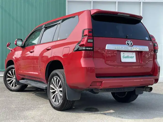 トヨタ ランドクルーザー プラド TX Lパッケージ 福岡県 2018(平30)年 9.2万km レッドマイカメタリック トヨタセーフティセンス/横滑り防止/盗難防止/コーナーセンサー/ドラレコ/パーキングアシスト/バックカメラ/エアバッグ/カーテンエアバッグ/SDナビ/BT/フルセグTV/SDサーバー/純正アルミホイール/純正フロアマット/プッシュスタート/スマートキー/オートライト/オートハイビーム/４WD/LEDヘッド/サンルーフ/電動格納サードシート/エアシート/シートヒーター