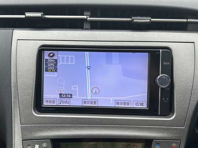 トヨタ プリウス G 兵庫県 2014(平26)年 9.5万km シルバーM 純正ナビ【CD/DVD/BT/フルセグTV】/バックカメラ/ハーフレザーシート/純正15インチアルミ/プッシュスタート/クルーズコントロール/ETC/パワーシート【運転席】/ウィンカーミラー/フォグ