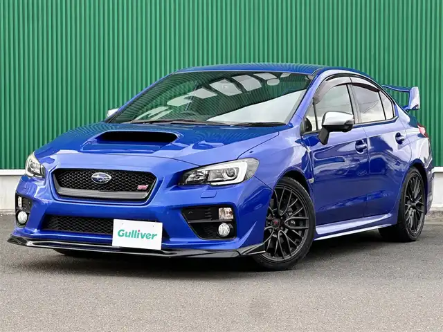 スバル ＷＲＸ ＳＴＩ STI 宮城県 2017(平29)年 4.9万km WRブルーパール アドバンスドセイフティパッケージ/・リヤビークルディテクション/・サイドビューモニター/・ハイビームアシスト/・フロントワイパーデアイサー/・撥水加工フロンドアガラス/・パワーシート（運転席）/・フットランプ付サテンメッキドアミラー/・ウェルカムライティング/＝＝＝/フロントスポイラー/リアスポイラー/車高調/社外ナビ（KXM-H701）/・CD/DVD/・Bluetooth/・フルセグTV/ビルトインETC/ハーフレザーシート/LEDヘッドランプ/フォグランプ/オートライト/スマートキー＆プッシュスタート/電動格納ミラー/純正18インチAW/W/サイド/カーテン/ニーエアバッグ