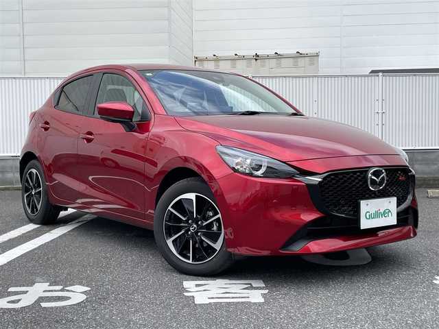 マツダ マツダ２ 15スポルト 群馬県 2025(令7)年 0.3万km ソウルレッドクリスタルM ワンオーナー/全方位カメラ/フルセグテレビ/パーキングアシスト/アイドリングストップ/ドラレコ前後/ビルトインETC/横滑り防止装置/クルーズコントロール(追従走行あり)/Bluetooth/LEDヘッドライト/オートライト/レーンキープアシスト/衝突被害軽減システム/スマートキー×2/純正アルミホイール/純正フロアマット/SPORTモード切替/保証書/取扱説明書