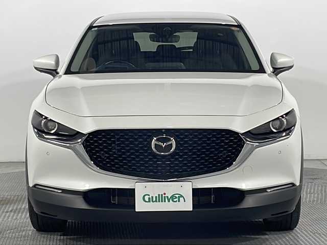 マツダ ＣＸ－３０ 20S 広島県 2021(令3)年 4.9万km スノーフレイクホワイトパールマイカ 純正８．８型ナビ　/３６０°ビューモニター　/レーダークルーズコントロール　/フルセグ　/オートハイビーム　　/レーンキープアシスト　/衝突軽減ブレーキ　/コーナーセンサー　/LEDヘッドランプ　/フォグランプ　/ETC/純正16インチアルミホイール(215/65/R16)/エアバック（運転席/助手席/サイド）