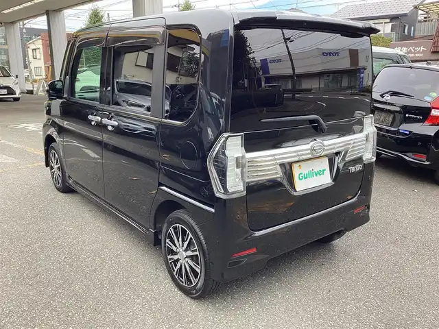 ダイハツ タント カスタム X トップED SAⅡ 神奈川県 2016(平28)年 7.3万km ブラックマイカメタリック ワンオーナー/社外ナビ、TV/ドライブレコーダー/ETC/スマートアシスト2/LEDヘッドランプ/パワースライドドア