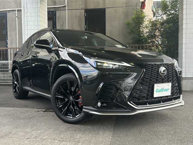 レクサス ＮＸ 350h Fスポーツ 京都府 2024(令6)年 1.4万km グラファイトブラックガラスフレーク ワンオーナー /パノラマルーフ /本革シート/メモリーパワーシート/シートヒーター/エアシート/ステアリングヒーター /レクサスセーフティセンス /全方位カメラ/オレンジキャリパー /禁煙 /BSM /HUD /3眼LEDヘッドライト/オートライト/オートマチックハイビーム  /置くだけ充電 /ディスプレイオーディオナビ/Bluetooth/Miracast/USB/純正ドライブレコーダー/クルコン追従有/レーンキープアシスト/パーキングアシスト/パドルシフト