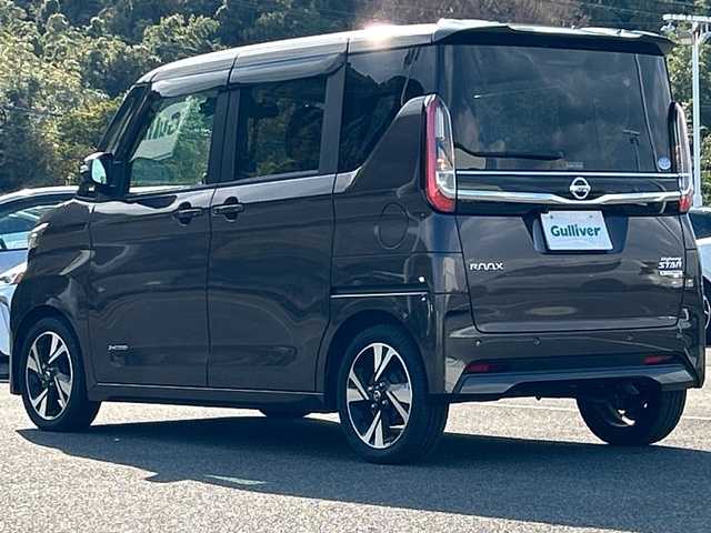 日産 ルークス HWS Gターボ プロパイロットED 佐賀県 2021(令3)年 5.5万km アッシュブラウンM ワンオーナー/純正9インチナビ(フルセグ/Bluetooth/DVD/AM/FM)/全方位カメラ/プロパイロット/両側パワースライドドア/左側ハンズフリー機能/コーナーセンサー/衝突軽減ブレーキ/純正前方ドライブレコーダー/ETC/ステアリングスイッチ/LEDヘッドライト/オートライト/純正15インチアルミホイール/サーキュレーター/プッシュスタート/スマートキー