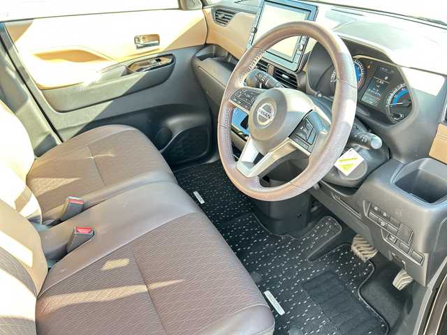 日産 ルークス HWS Gターボ プロパイロットED 佐賀県 2021(令3)年 5.5万km アッシュブラウンM ワンオーナー/純正9インチナビ(フルセグ/Bluetooth/DVD/AM/FM)/全方位カメラ/プロパイロット/両側パワースライドドア/左側ハンズフリー機能/コーナーセンサー/衝突軽減ブレーキ/純正前方ドライブレコーダー/ETC/ステアリングスイッチ/LEDヘッドライト/オートライト/純正15インチアルミホイール/サーキュレーター/プッシュスタート/スマートキー