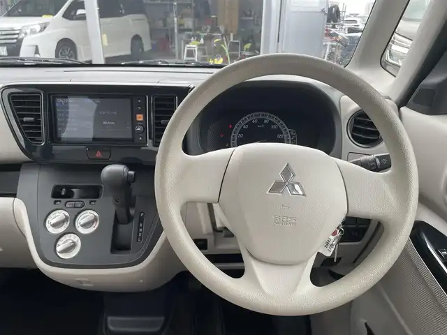 三菱 ｅＫスペース M e－アシスト 石川県 2018(平30)年 3.6万km アメジストブラック レーダーブレーキ/社外ディスプレイオーディオ/キーレスキー/シートヒーター/ベンチシート/両側スライドドア/アイドリングストップ