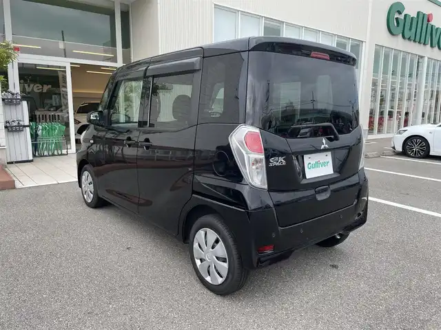 三菱 ｅＫスペース M e－アシスト 石川県 2018(平30)年 3.6万km アメジストブラック レーダーブレーキ/社外ディスプレイオーディオ/キーレスキー/シートヒーター/ベンチシート/両側スライドドア/アイドリングストップ