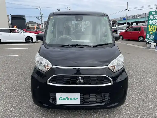 三菱 ｅＫスペース M e－アシスト 石川県 2018(平30)年 3.6万km アメジストブラック レーダーブレーキ/社外ディスプレイオーディオ/キーレスキー/シートヒーター/ベンチシート/両側スライドドア/アイドリングストップ