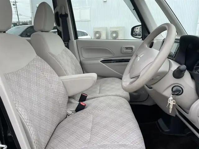 三菱 ｅＫスペース M e－アシスト 石川県 2018(平30)年 3.6万km アメジストブラック レーダーブレーキ/社外ディスプレイオーディオ/キーレスキー/シートヒーター/ベンチシート/両側スライドドア/アイドリングストップ