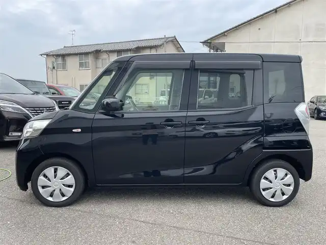 三菱 ｅＫスペース M e－アシスト 石川県 2018(平30)年 3.6万km アメジストブラック レーダーブレーキ/社外ディスプレイオーディオ/キーレスキー/シートヒーター/ベンチシート/両側スライドドア/アイドリングストップ