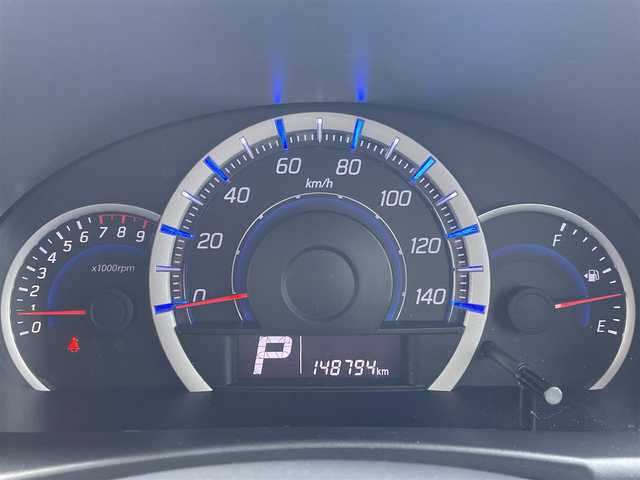 スズキ ワゴンＲ FX－LTD 千葉県 2013(平25)年 14.9万km ルナグレーパールメタリック 社外SDナビ【AVIC-MRZ05】/バックカメラ/スマートキー/アイドリングストップ/ヘッドライトレベライザー/ドアバイザー/本革巻きステアリング/社外14インチアルミホイール