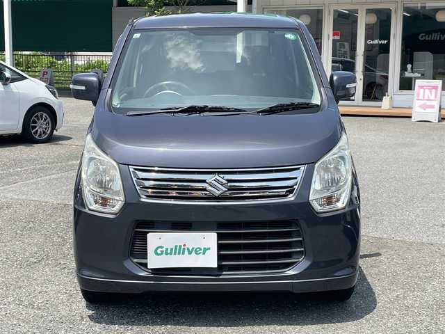 スズキ ワゴンＲ FX－LTD 千葉県 2013(平25)年 14.9万km ルナグレーパールメタリック 社外SDナビ【AVIC-MRZ05】/バックカメラ/スマートキー/アイドリングストップ/ヘッドライトレベライザー/ドアバイザー/本革巻きステアリング/社外14インチアルミホイール