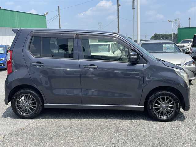 スズキ ワゴンＲ FX－LTD 千葉県 2013(平25)年 14.9万km ルナグレーパールメタリック 社外SDナビ【AVIC-MRZ05】/バックカメラ/スマートキー/アイドリングストップ/ヘッドライトレベライザー/ドアバイザー/本革巻きステアリング/社外14インチアルミホイール