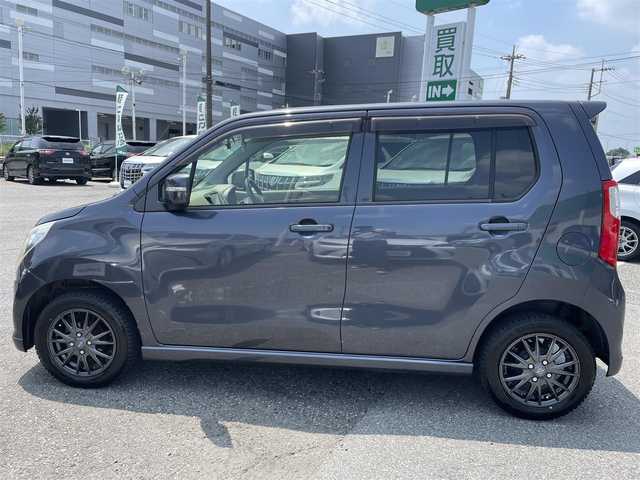 スズキ ワゴンＲ FX－LTD 千葉県 2013(平25)年 14.9万km ルナグレーパールメタリック 社外SDナビ【AVIC-MRZ05】/バックカメラ/スマートキー/アイドリングストップ/ヘッドライトレベライザー/ドアバイザー/本革巻きステアリング/社外14インチアルミホイール