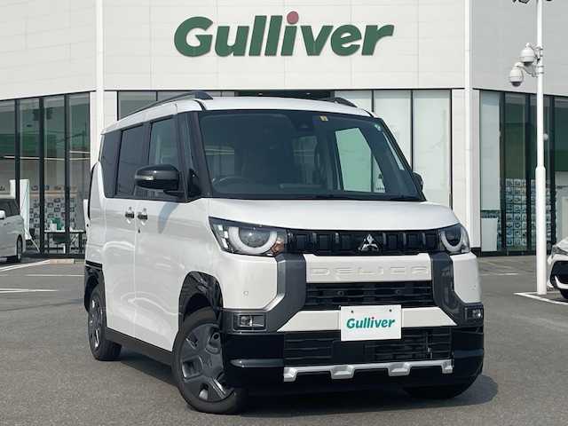 三菱 デリカミニ G 長崎県 2023(令5)年 4.3万km アメジストブラック/シルキーホワイト 社外ナビ/Bluetooth/バックカメラ/左側パワースライドドア/ハーフレザー調シート/前席シートヒーター/ステアリングスイッチ/オートライト/LEDヘッドライト/コーナーセンサー/ETC