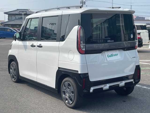 三菱 デリカミニ G 長崎県 2023(令5)年 4.3万km アメジストブラック/シルキーホワイト 社外ナビ/Bluetooth/バックカメラ/左側パワースライドドア/ハーフレザー調シート/前席シートヒーター/ステアリングスイッチ/オートライト/LEDヘッドライト/コーナーセンサー/ETC