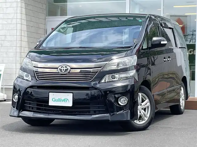 トヨタ ヴェルファイア 2．4Z 道央・札幌 2011(平23)年 7.4万km ブラック ・４WD/・ワンオーナー/・寒冷地仕様/・純正ナビ/　CD＆DVD＆BT＆TV/・バックカメラ/・コーナーセンサー/・両側パワースライドドア/・プッシュスタート/・スマートキー/・オートエアコン/・オートライト/・電動格納ミラー/・ワイパー熱線/・ビルトインETC/・MT付きAT/・ステアリングスイッチ/・純正フロアマット/・ドアバイザー/・ウィンカーミラー/・フォグライト/・HIDヘッドライト/・スペアキー