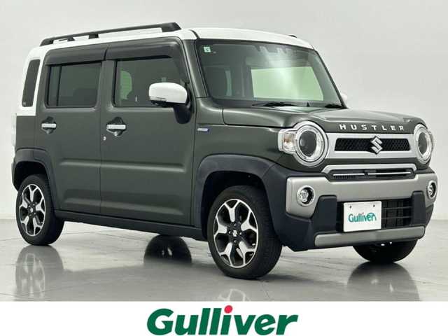 スズキ ハスラー Jスタイル 熊本県 2021(令3)年 5万km クールカーキパールメタリック/ホワイト2トーンルーフ 純正ナビCN-RZ765W（ＣＤ・ＤＶＤ・フルセグ・ＢＴ・ＵＳＢ）/全周囲カメラ　/社外前方ドライブレコーダー　/後ろのみコーナーセンサー　/スズキセーフティサポート/・衝突軽減ブレーキ/・標識認識システム/・レーンキープアシスト/・ハイビームアシスト/・先行車発進お知らせ機能/・誤発進制御機能/横滑り防止/アイドリングストップ/前席シートヒーター/ルーフレール/純正フロアマット/純正１５インチAW/オートライト/LEDヘッドライト/フォグライト/スマートキー/プッシュスタート/スペアキー1本