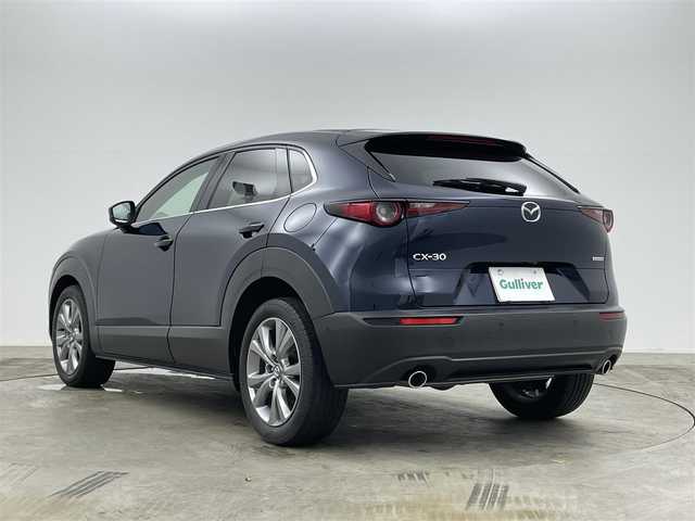 マツダ ＣＸ－３０ 20S Lパッケージ 岡山県 2021(令3)年 3.5万km ディープクリスタルブルーマイカ 純正10.25型SDナビゲーション/(CD/DVD/SD/BT/HDMI/USB/スマホ連携)/フルセグTV/全周囲モニター/衝突軽減ブレーキ/レーダークルーズコントロール/レーンキープアシスト/黒レザーシート/運転席パワーシート/前席シートヒーター/パワーバックドア/LEDオートヘッドライト/純正18インチAW