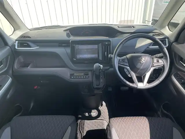 スズキ ソリオ バンディット HV MV 富山県 2022(令4)年 4.8万km ピュアホワイトP ワンオーナー/ブレーキサポート/レーダークルーズコントロール/ヘッドアップディスプレイ/アラウンドビューモニター/純正9インチナビ/フルセグTV/ＤＶＤ再生/Bluetooth/両側自動ドア/前席シートヒーター/スマートキー/コーナーセンサー/アイドリングストップ/ビルトインETC/LEDオートライト/LEDフォグライト