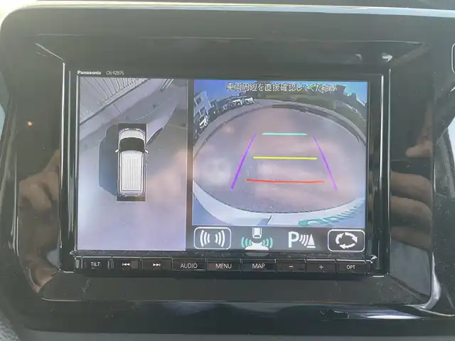 スズキ ソリオ バンディット HV MV 富山県 2022(令4)年 4.8万km ピュアホワイトP ワンオーナー/ブレーキサポート/レーダークルーズコントロール/ヘッドアップディスプレイ/アラウンドビューモニター/純正9インチナビ/フルセグTV/ＤＶＤ再生/Bluetooth/両側自動ドア/前席シートヒーター/スマートキー/コーナーセンサー/アイドリングストップ/ビルトインETC/LEDオートライト/LEDフォグライト