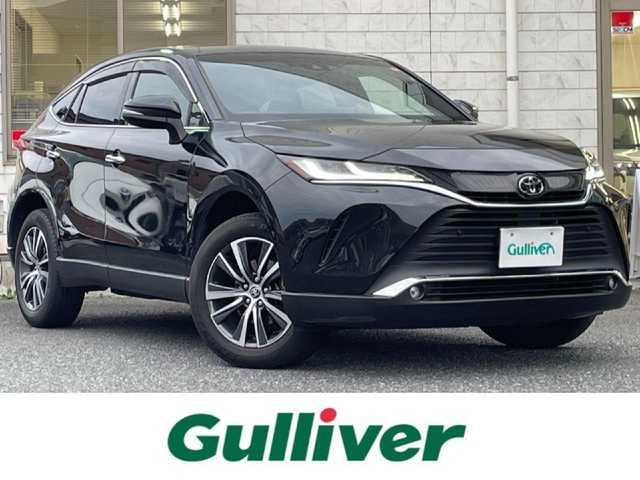 トヨタ ハリアー G 福岡県 2023(令5)年 4.1万km プレシャスブラックパール ワンオーナー/純正8インチコネクティッドナビ/　（AM/FM/Miracast/Bluetooth/フルセグTV/ナビ有）/バックカメラ/トヨタセーフティセンス/・プリクラッシュセーフティ/・レーントレーシングアシスト/・オートマチックハイビーム/・ロードサインアシスト/・レーダークルーズコントロール/・先行車発進告知機能/ブラインドスポットモニター/横滑り防止装置/オートライト/クリアランスソナー/コーナーセンサー/純正18インチアルミホイール/パワーバックドア/黒色ハーフレザーシート/ドラレコ付きデジタルインナーミラー/パワーシート（D席）/ビルトインETC/純正フロアマット/プッシュスタート/電格ウインカーミラー/ドアバイザー/USB-C端子×5/アクセサリーソケット/ISOFIX/保証書/取扱説明書/ナビ取扱説明書