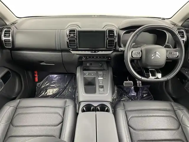 シトロエン シトロエン Ｃ５ エアクロス シャインパック ブルーHDi 埼玉県 2022(令4)年 2万km 紺 サンルーフ　純正８型ナビ　シートヒーター　バックカメラ　ＢＳＭ　ＥＴＣ　ＬＥＤヘッドライト　前後ドライブレコーダー　ＭＴモード付ＡＴ　フルセグ　Ｂｌｕｅｔｏｏｔｈ　ダウンヒルアシストコントロール